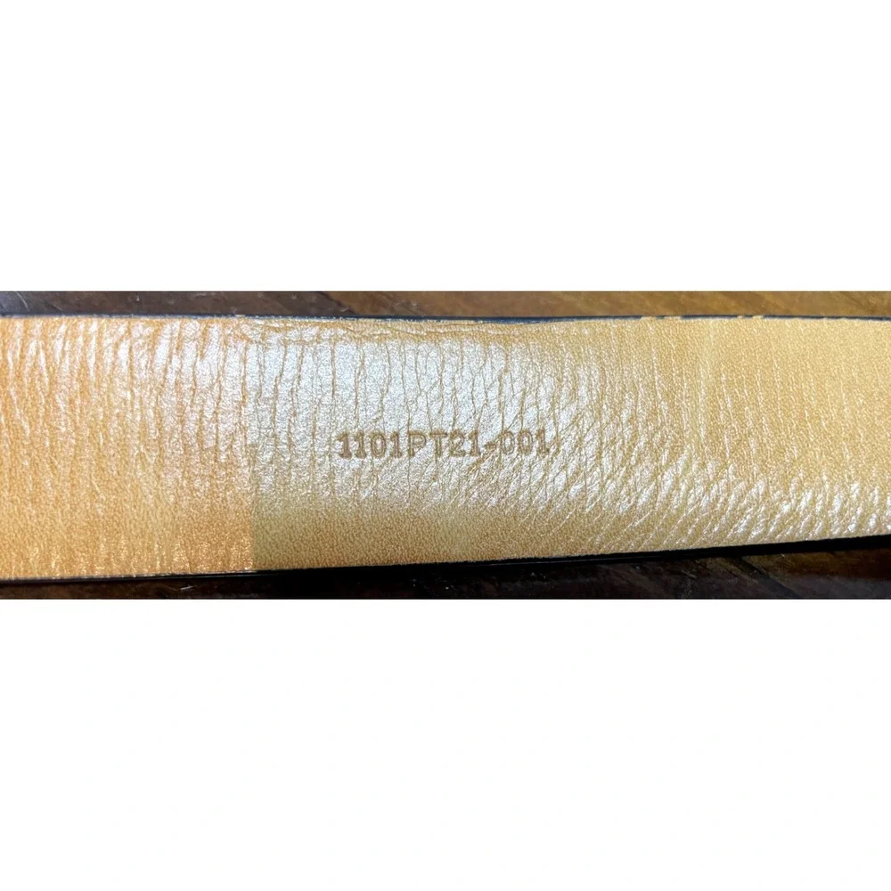 Trafalgar Belt Men 40/100‎ Black Leather Smooth Plain Dress Silver Tone Buckle
